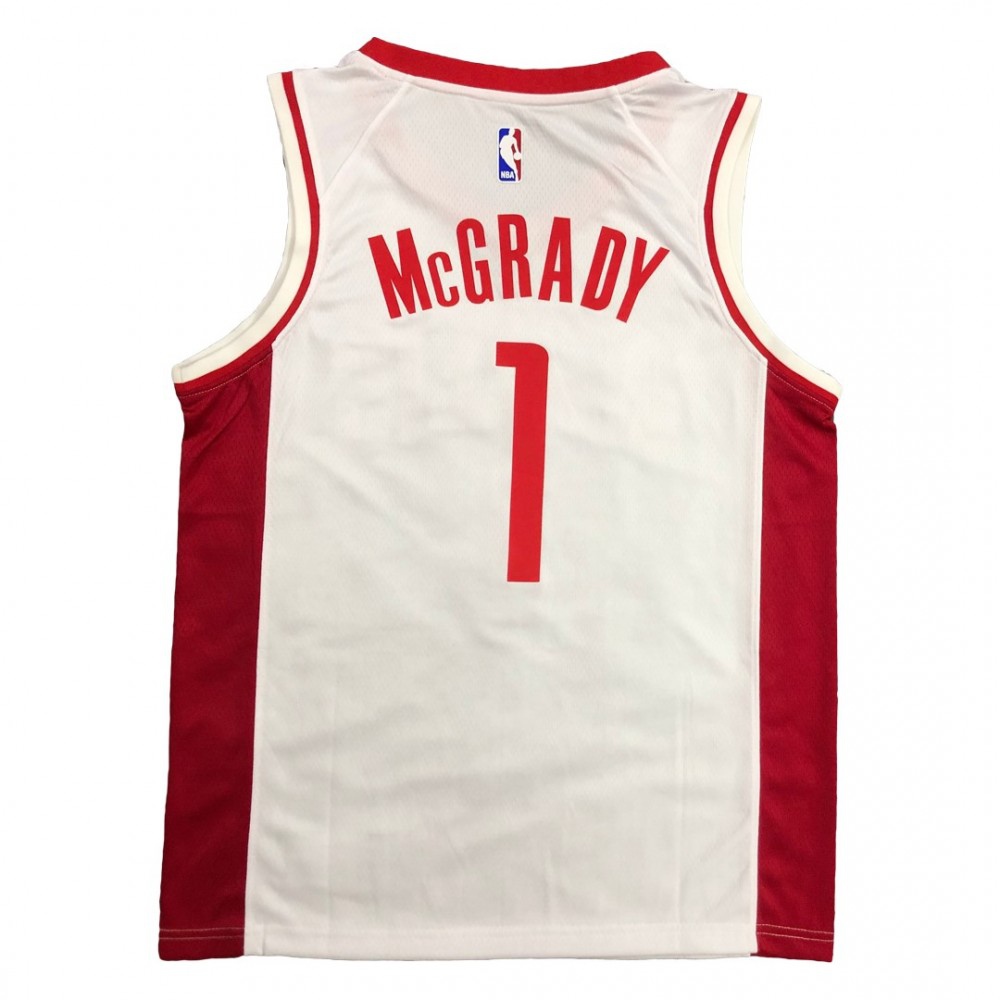 Men's Houston Rockets Tracy McGrady #1 White Swingman Jersey - Association Edition-Pro Kit Vault | Brand New 26/27 Sports Jerseys